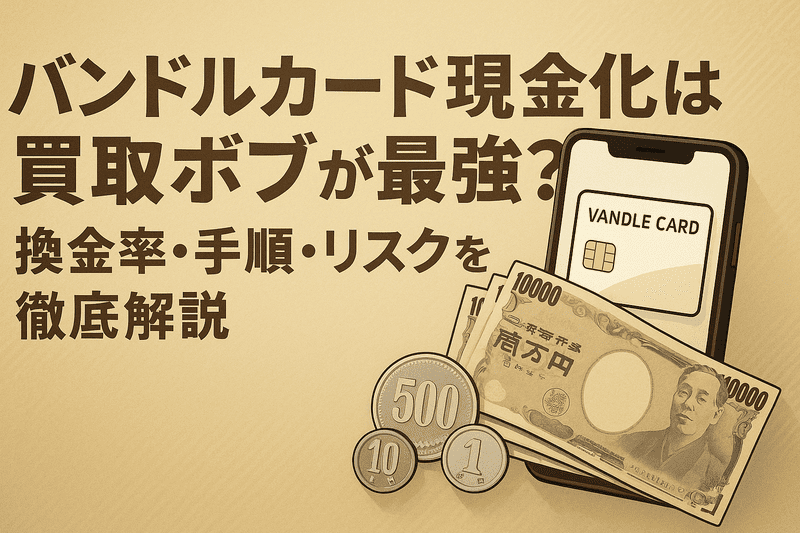 バンドルカード現金化は買取ボブが最強？換金率・手順・リスクを徹底解説